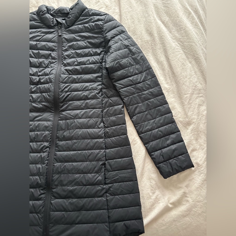 Old Navy active jacket black trench coat - Picture 2 of 7